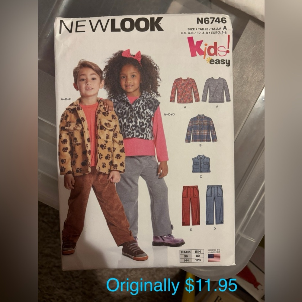New Look Kids' Shirt and Pants Set Sewing Pattern
